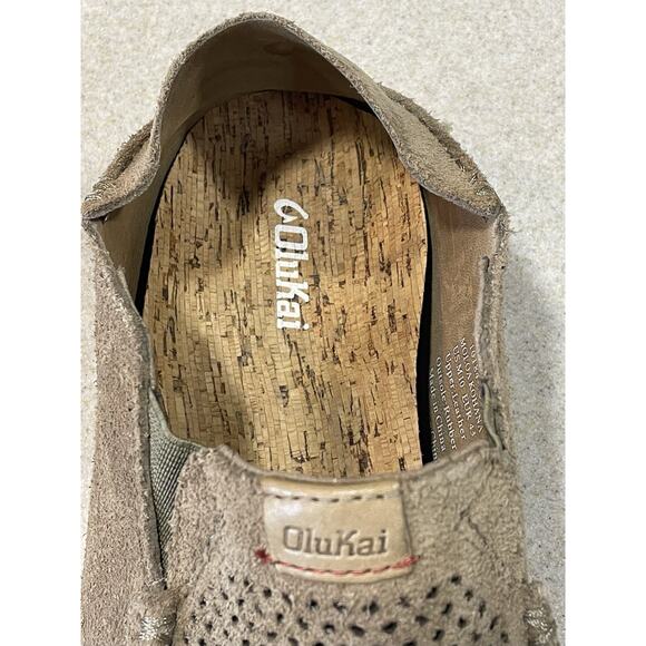 Olukai Moloa Kohana Casual Shoes Slip On Leather Brown Suede Men’s Sz 43EU/ 10US main image 4